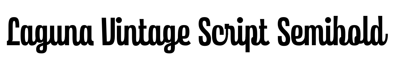 Laguna Vintage Script Semibold